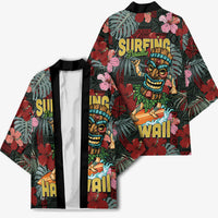 Hawaii Tiki Surfing Kimono Mele Kalikimaka i Iulai! LT9 - Polynesian Pride