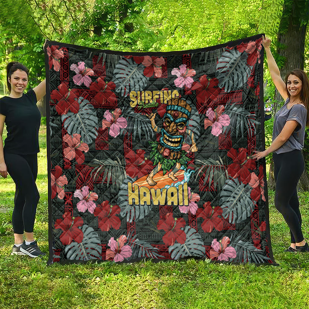 Hawaii Tiki Surfing Quilt Mele Kalikimaka i Iulai! LT9 - Polynesian Pride