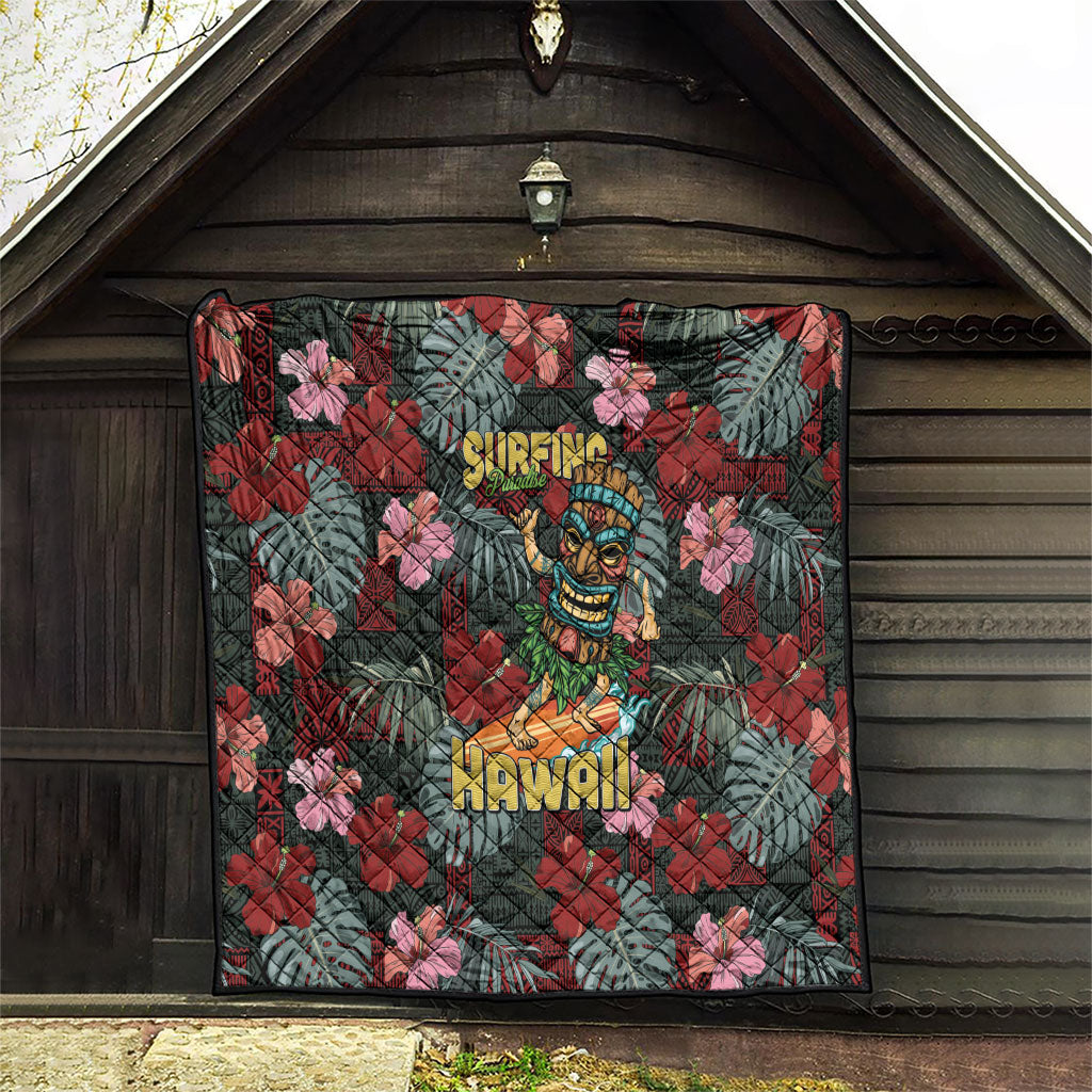 Hawaii Tiki Surfing Quilt Mele Kalikimaka i Iulai! LT9 - Polynesian Pride