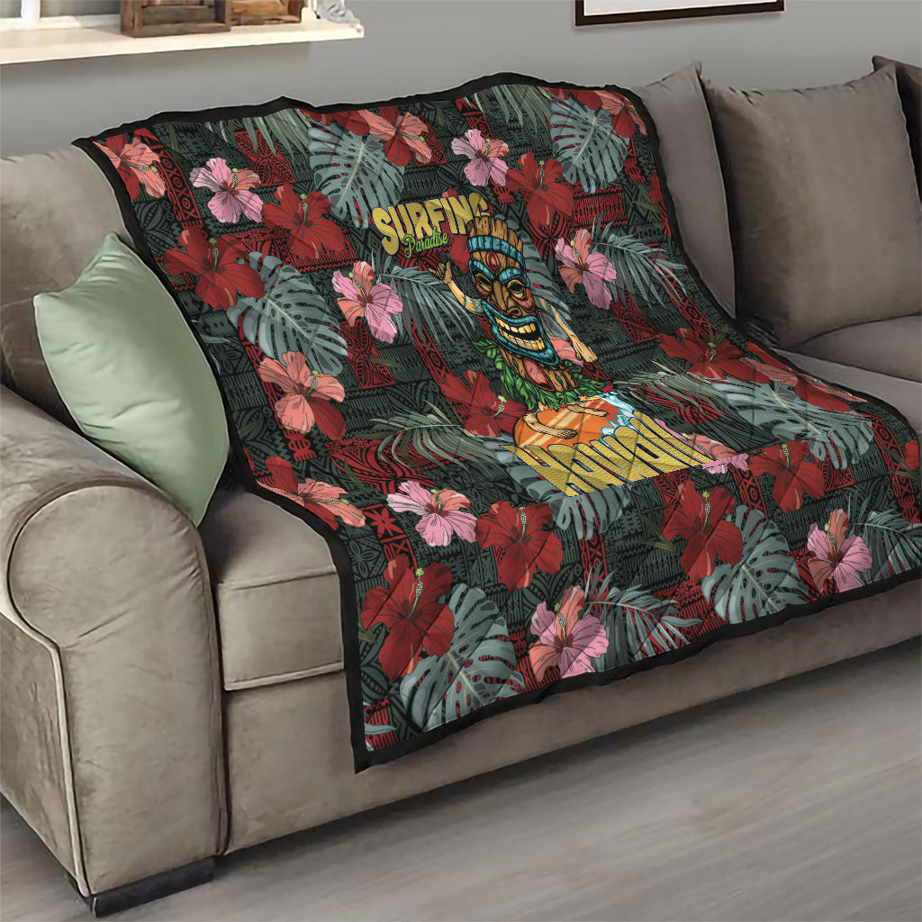 Hawaii Tiki Surfing Quilt Mele Kalikimaka i Iulai! LT9 - Polynesian Pride