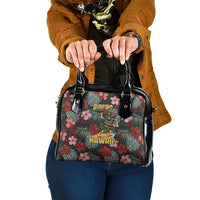 Hawaii Tiki Surfing Shoulder Handbag Mele Kalikimaka i Iulai! LT9 One Size Black - Polynesian Pride