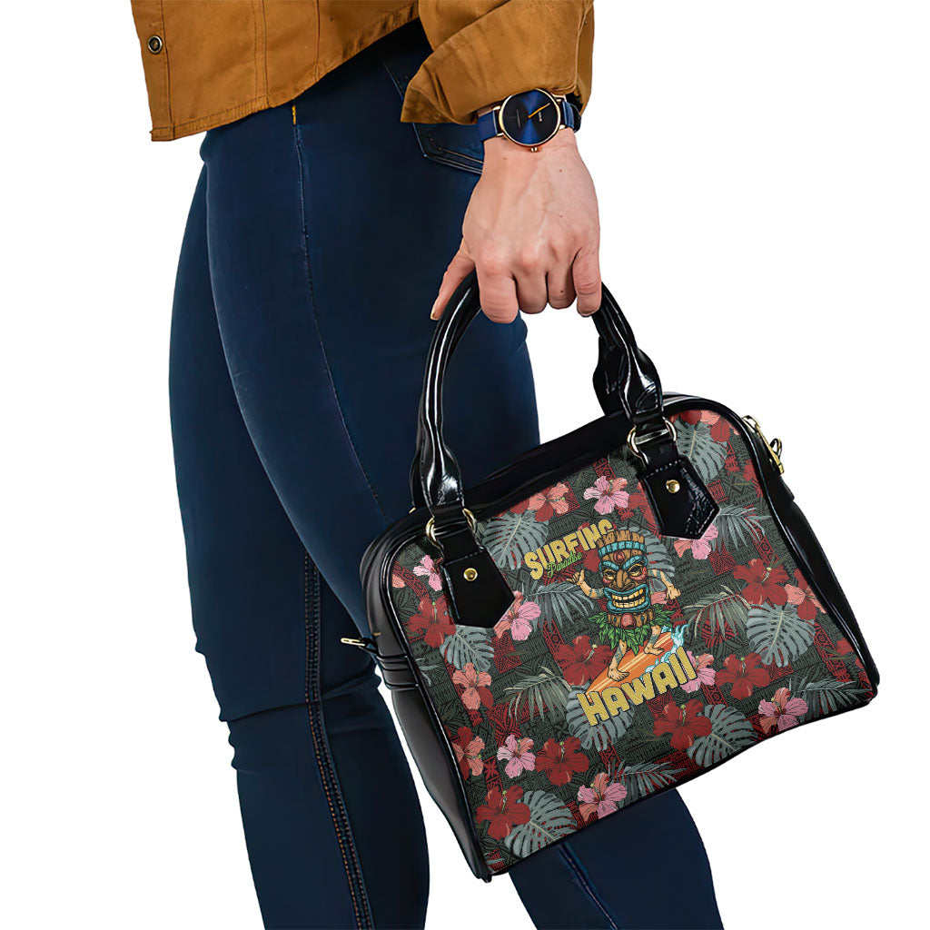 Hawaii Tiki Surfing Shoulder Handbag Mele Kalikimaka i Iulai! LT9 - Polynesian Pride