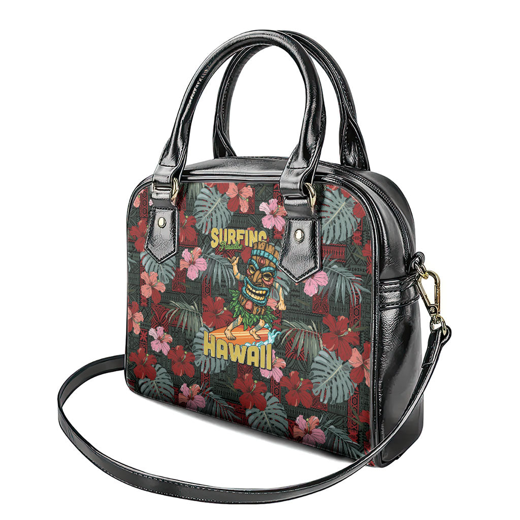 Hawaii Tiki Surfing Shoulder Handbag Mele Kalikimaka i Iulai! LT9 - Polynesian Pride