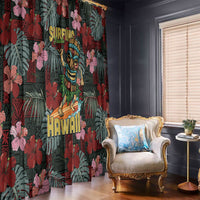 Hawaii Tiki Surfing Window Curtain Mele Kalikimaka i Iulai! LT9 - Polynesian Pride