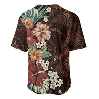 Kanoa Hawai'i Hibiscus Baseball Jersey Polynesian Tribal Tattoo Pattern Floral Elements LT9 - Polynesian Pride