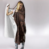 Kanoa Hawai'i Hibiscus Hooded Blanket Polynesian Tribal Tattoo Pattern Floral Elements LT9 - Polynesian Pride