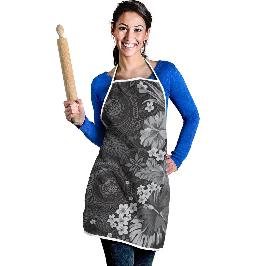 Pauli Hawai'i Hibiscus Apron Polynesian Tribal Tattoo Pattern Floral Elements LT9 - Polynesian Pride