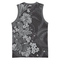 Pauli Hawai'i Hibiscus Basketball Jersey Polynesian Tribal Tattoo Pattern Floral Elements LT9 - Polynesian Pride