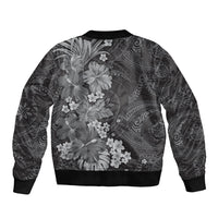 Pauli Hawai'i Hibiscus Bomber Jacket Polynesian Tribal Tattoo Pattern Floral Elements LT9 - Polynesian Pride