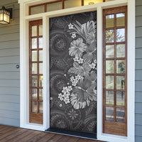 Pauli Hawai'i Hibiscus Door Cover Polynesian Tribal Tattoo Pattern Floral Elements LT9 - Polynesian Pride