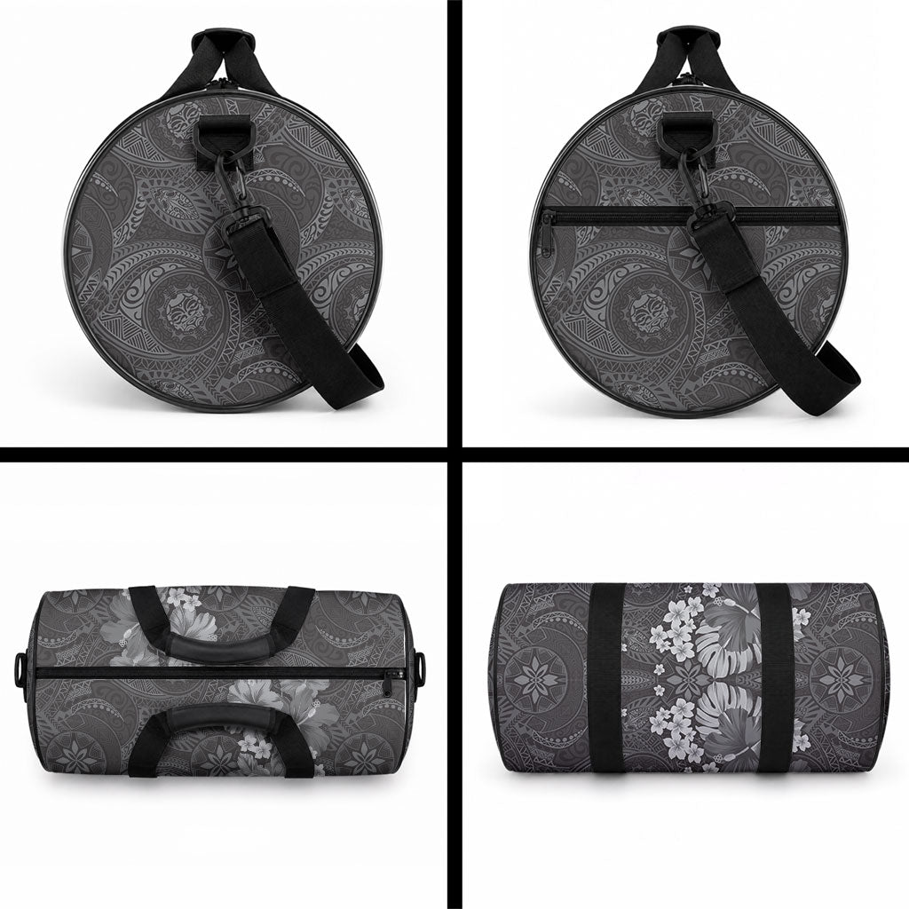 Pauli Hawai'i Hibiscus Duffle Bag Polynesian Tribal Tattoo Pattern Floral Elements LT9 - Polynesian Pride