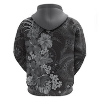 Pauli Hawai'i Hibiscus Hoodie Polynesian Tribal Tattoo Pattern Floral Elements LT9 - Polynesian Pride