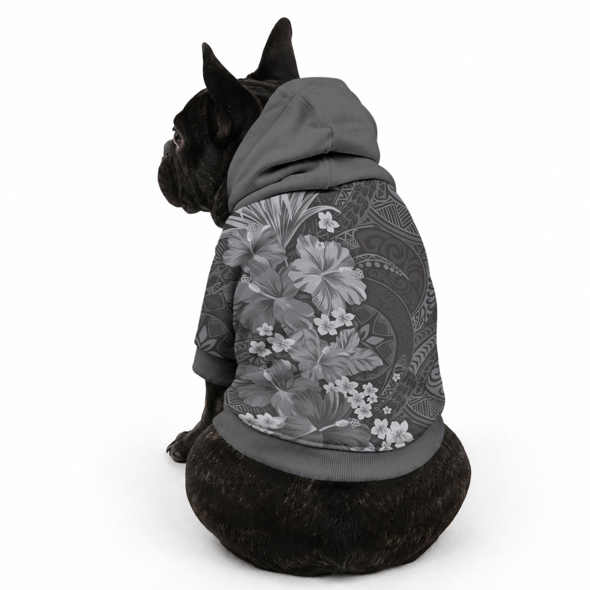 Pauli Hawai'i Hibiscus Pet Hoodie Polynesian Tribal Tattoo Pattern Floral Elements LT9 - Polynesian Pride