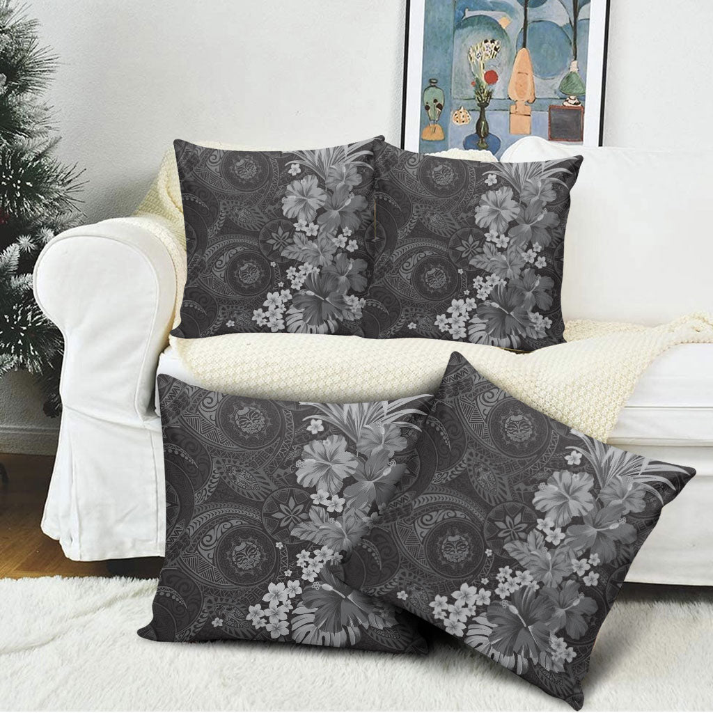 Pauli Hawai'i Hibiscus Pillow Cover Polynesian Tribal Tattoo Pattern Floral Elements LT9 - Polynesian Pride