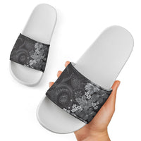 Pauli Hawai'i Hibiscus Slide Sandals Polynesian Tribal Tattoo Pattern Floral Elements LT9 - Polynesian Pride