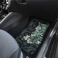 Pauliuli Hawai'i Hibiscus Car Mats Polynesian Tribal Tattoo Pattern Floral Elements LT9 - Polynesian Pride