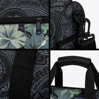 Pauliuli Hawai'i Hibiscus Duffle Bag Polynesian Tribal Tattoo Pattern Floral Elements LT9 - Polynesian Pride