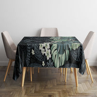 Pauliuli Hawai'i Hibiscus Tablecloth Polynesian Tribal Tattoo Pattern Floral Elements LT9 - Polynesian Pride