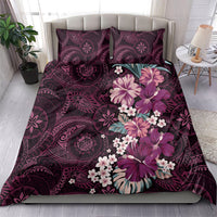 Poni Mama Hawai'i Hibiscus Bedding Set Polynesian Tribal Tattoo Pattern Floral Elements LT9 - Polynesian Pride
