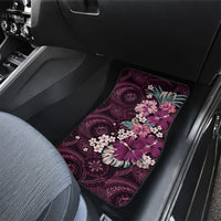 Poni Mama Hawai'i Hibiscus Car Mats Polynesian Tribal Tattoo Pattern Floral Elements LT9 - Polynesian Pride