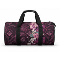 Poni Mama Hawai'i Hibiscus Duffle Bag Polynesian Tribal Tattoo Pattern Floral Elements LT9 One size Pink - Polynesian Pride