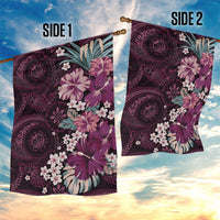 Poni Mama Hawai'i Hibiscus Garden Flag Polynesian Tribal Tattoo Pattern Floral Elements LT9 - Polynesian Pride