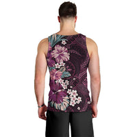 Poni Mama Hawai'i Hibiscus Men Tank Top Polynesian Tribal Tattoo Pattern Floral Elements LT9 - Polynesian Pride