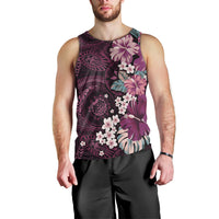 Poni Mama Hawai'i Hibiscus Men Tank Top Polynesian Tribal Tattoo Pattern Floral Elements LT9 - Polynesian Pride