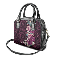 Poni Mama Hawai'i Hibiscus Shoulder Handbag Polynesian Tribal Tattoo Pattern Floral Elements LT9 - Polynesian Pride