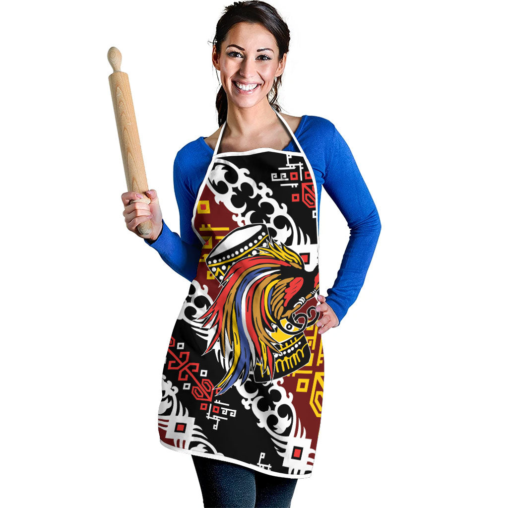 Papua New Guinea Bird Drum Apron Papuan Batik Motif LT9 - Polynesian Pride