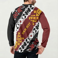 Personalised Papua New Guinea Bird Drum Button Sweatshirt Papuan Batik Motif LT9 - Polynesian Pride