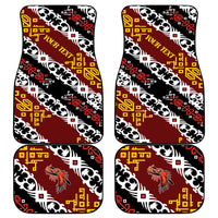 Personalised Papua New Guinea Bird Drum Car Mats Papuan Batik Motif LT9 - Polynesian Pride