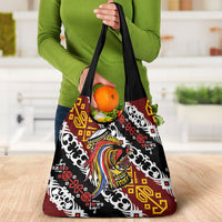 Papua New Guinea Bird Drum Grocery Bag Papuan Batik Motif LT9 - Polynesian Pride