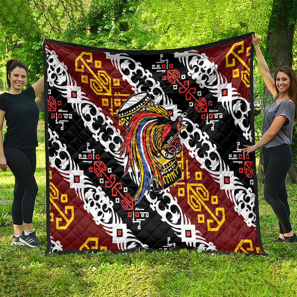 Papua New Guinea Bird Drum Quilt Papuan Batik Motif LT9 - Polynesian Pride