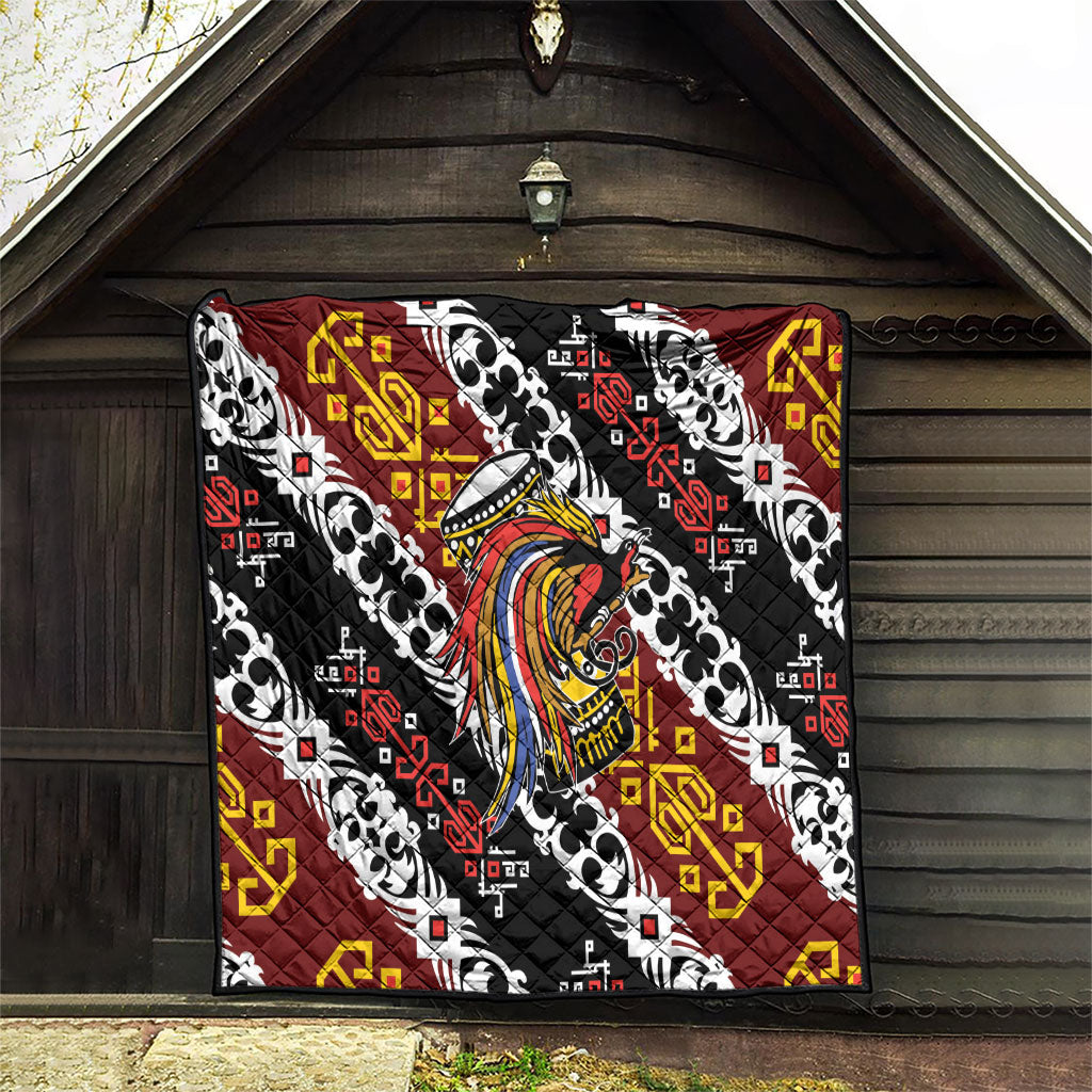 Papua New Guinea Bird Drum Quilt Papuan Batik Motif LT9 - Polynesian Pride