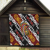 Papua New Guinea Bird Drum Quilt Papuan Batik Motif LT9 - Polynesian Pride