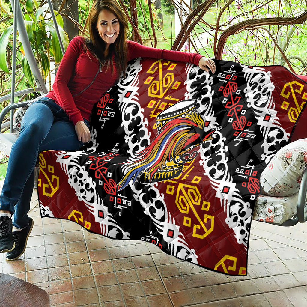 Papua New Guinea Bird Drum Quilt Papuan Batik Motif LT9 - Polynesian Pride