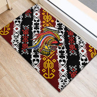 Papua New Guinea Bird Drum Rubber Doormat Papuan Batik Motif LT9 - Polynesian Pride
