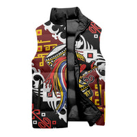 Personalised Papua New Guinea Bird Drum Sleeveless Puffer Jacket Papuan Batik Motif LT9 - Polynesian Pride