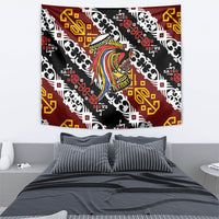 Papua New Guinea Bird Drum Tapestry Papuan Batik Motif LT9 - Polynesian Pride