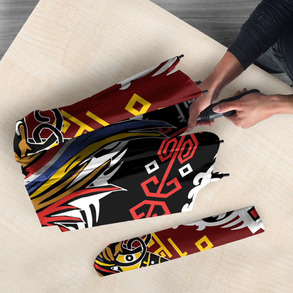 Papua New Guinea Bird Drum Umbrella Papuan Batik Motif LT9 - Polynesian Pride