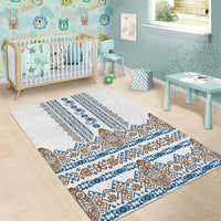 Papua New Guinea Bird Ethnic Area Rug Papuan Batik Inspired Pattern LT9 - Polynesian Pride