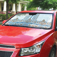 Papua New Guinea Bird Ethnic Auto Sun Shade Papuan Batik Inspired Pattern LT9 - Polynesian Pride