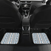 Personalised Papua New Guinea Bird Ethnic Car Mats Papuan Batik Inspired Pattern LT9 Set 2pcs - Back White - Polynesian Pride