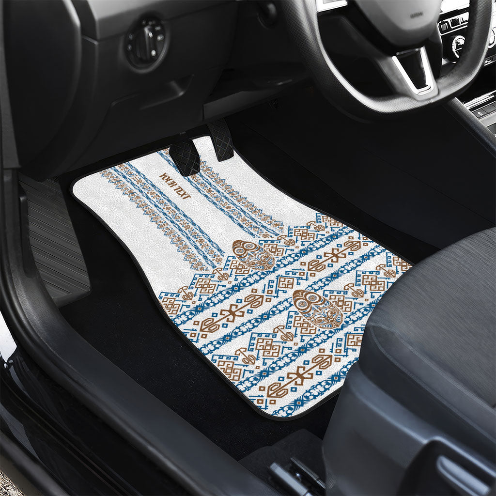 Personalised Papua New Guinea Bird Ethnic Car Mats Papuan Batik Inspired Pattern LT9 - Polynesian Pride