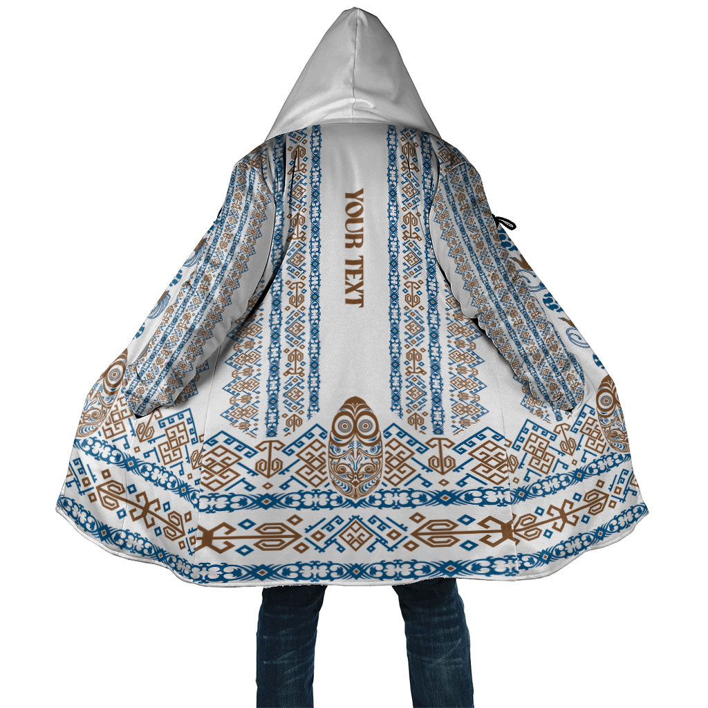 Personalised Papua New Guinea Bird Ethnic Cloak Papuan Batik Inspired Pattern LT9 Unisex White - Polynesian Pride