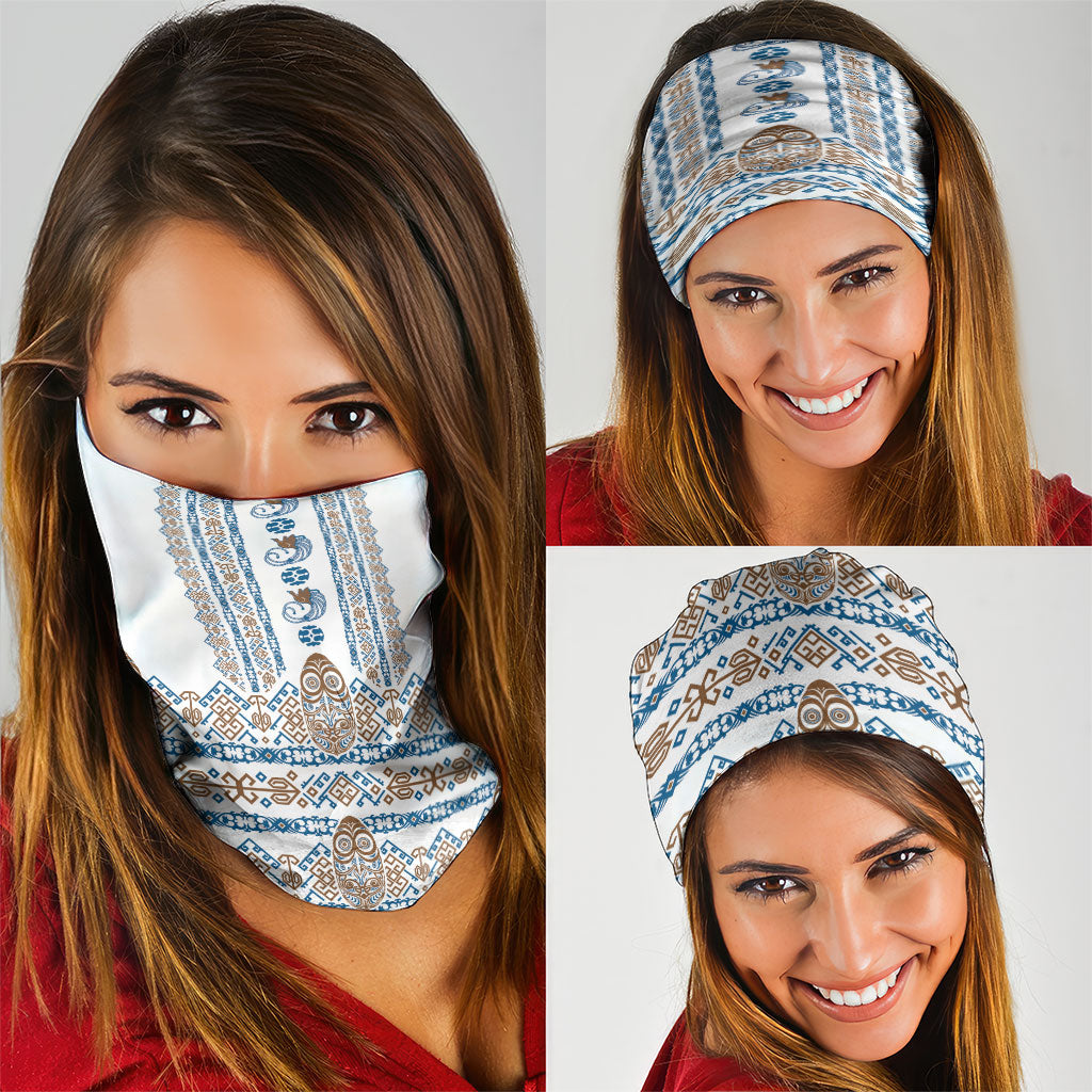 Papua New Guinea Bird Ethnic Neck Gaiter Papuan Batik Inspired Pattern LT9 - Polynesian Pride