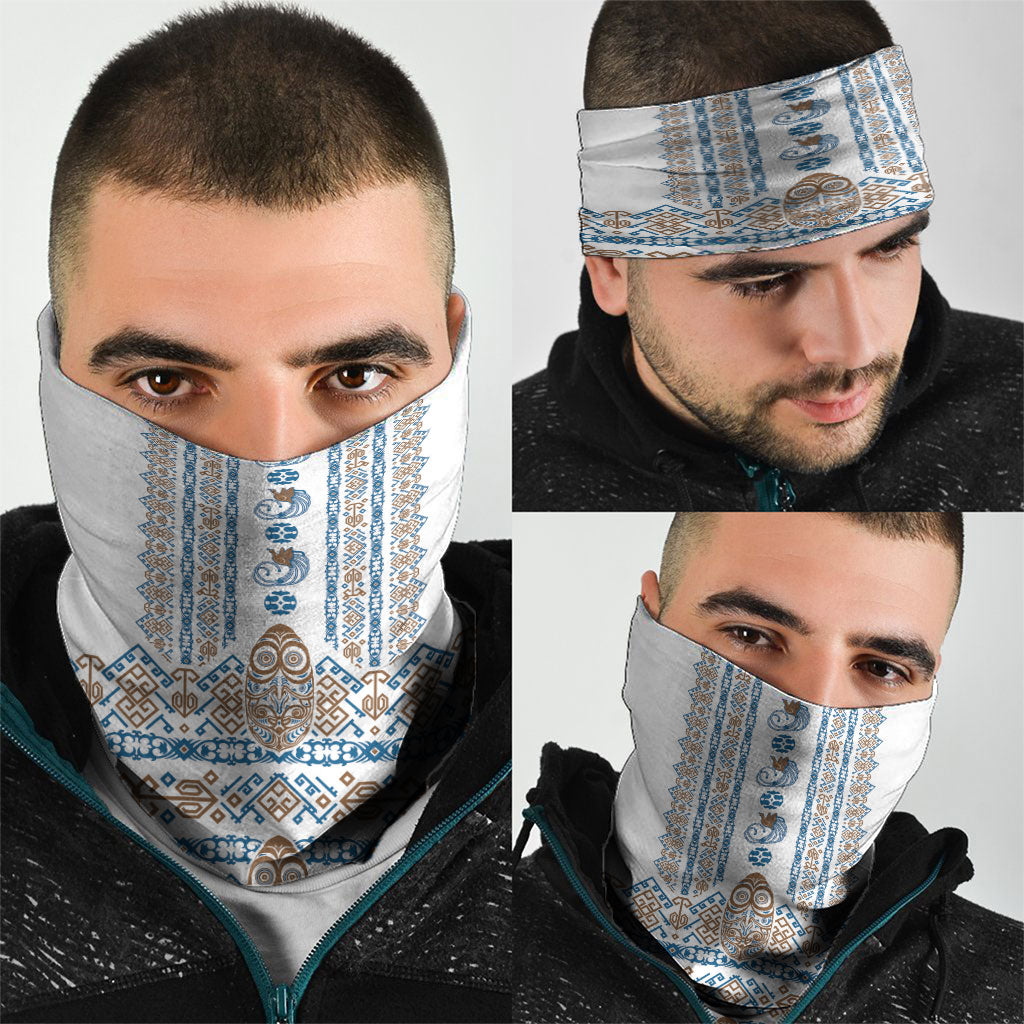 Papua New Guinea Bird Ethnic Neck Gaiter Papuan Batik Inspired Pattern LT9 - Polynesian Pride