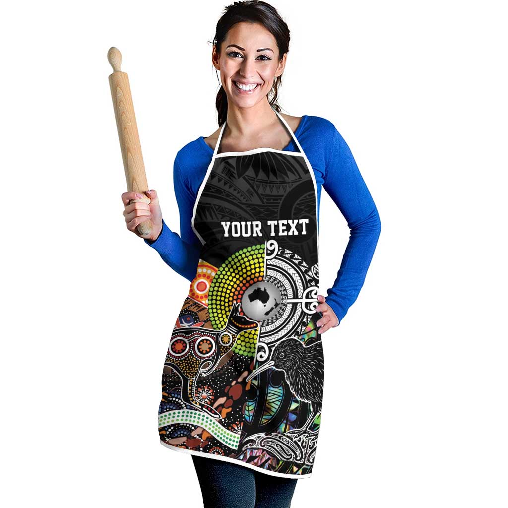 Australia New Zealand Personalised Apron Maori Aboriginal Art Style LT9 - Polynesian Pride