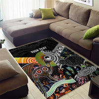 Personalised New Zealand and Australia Area Rug Maori Mix Aboriginal Art Style LT9 - Polynesian Pride
